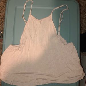 Forever 21 crop top off white pale pink color